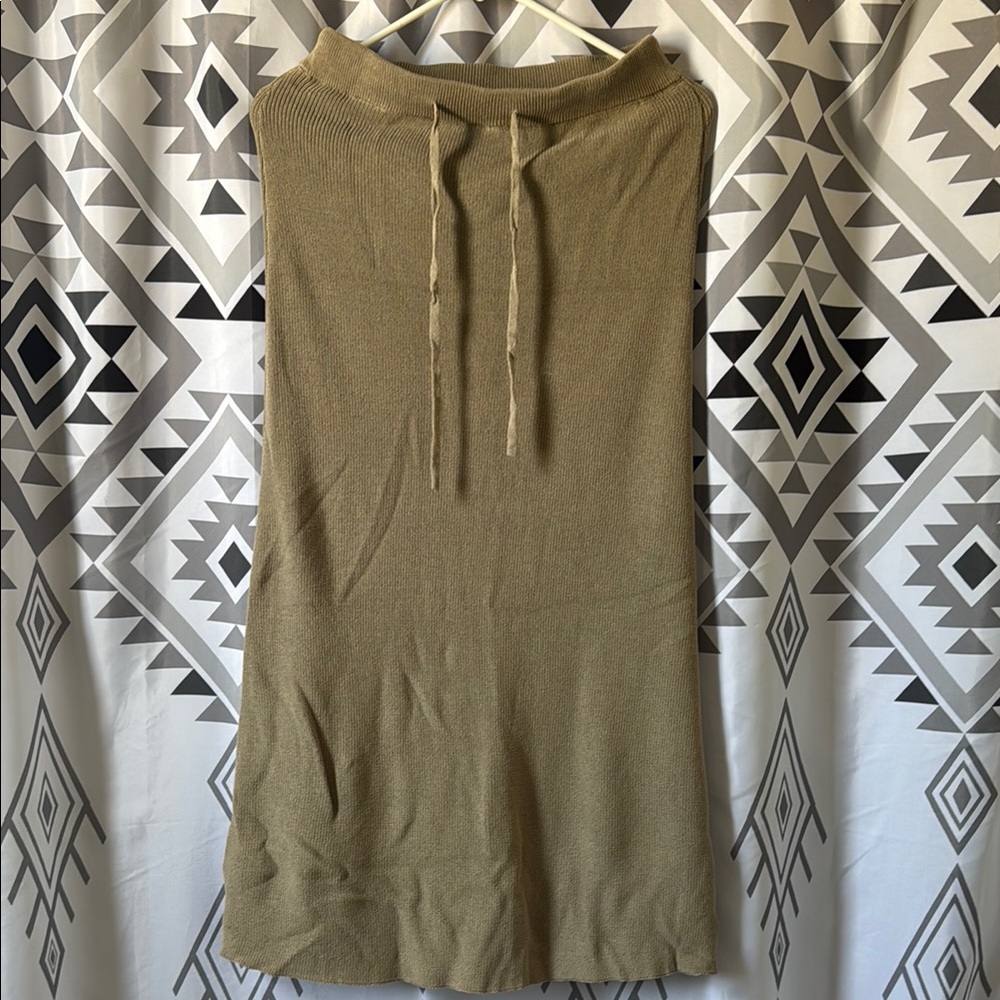 Elegant Tan Maxi Skirt